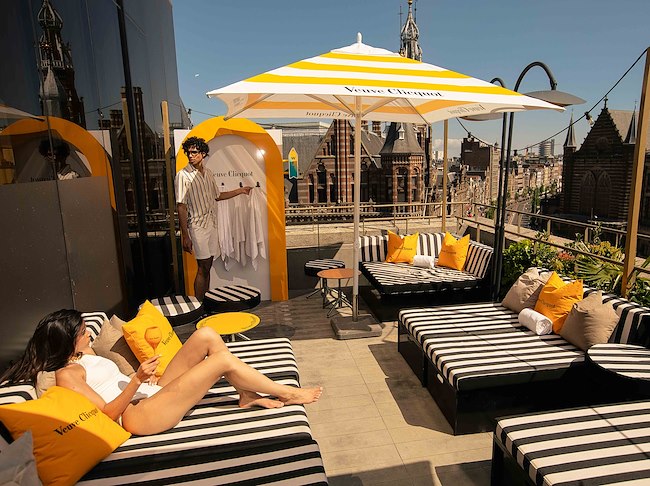 Rooftop pool in Amsterdam